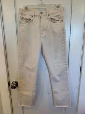 & Other Stories Cream Straight-Leg Jeans
